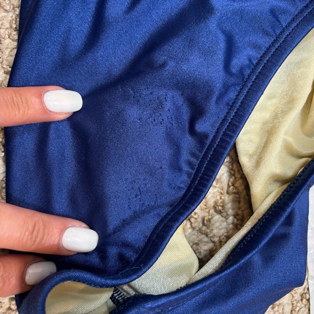 Ladies Speedo‎ Blue Scoop Neck One Piece Swim Suit Size 10 - Picture 9 of 10